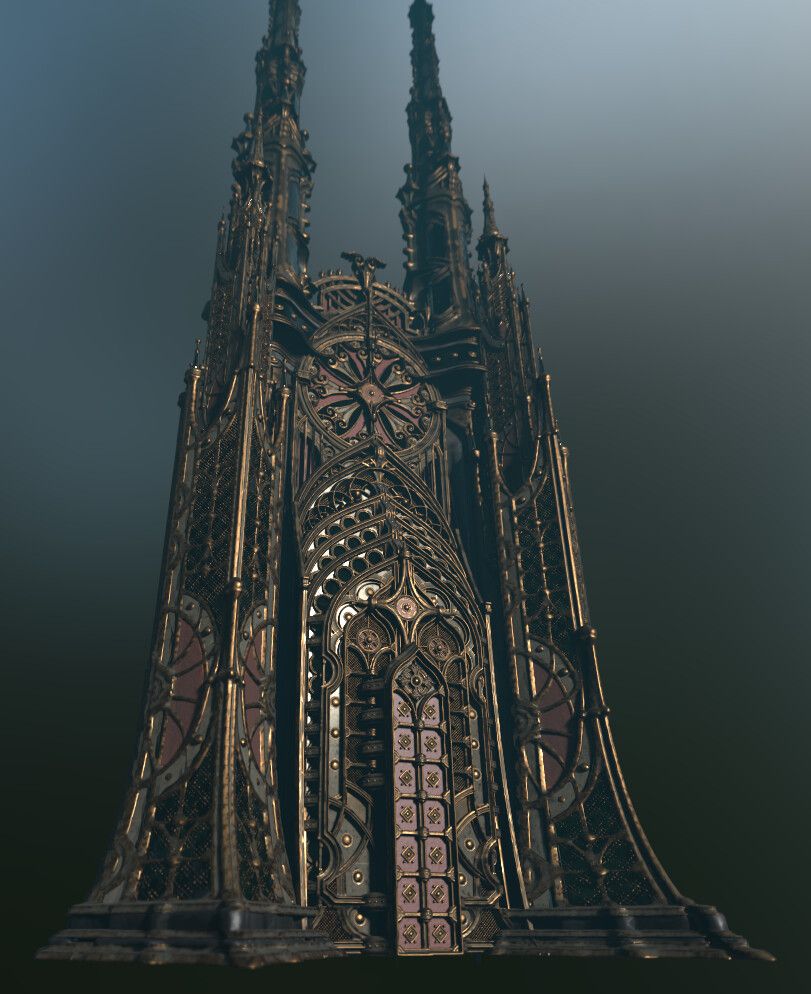 811x994 Gothic metal castle