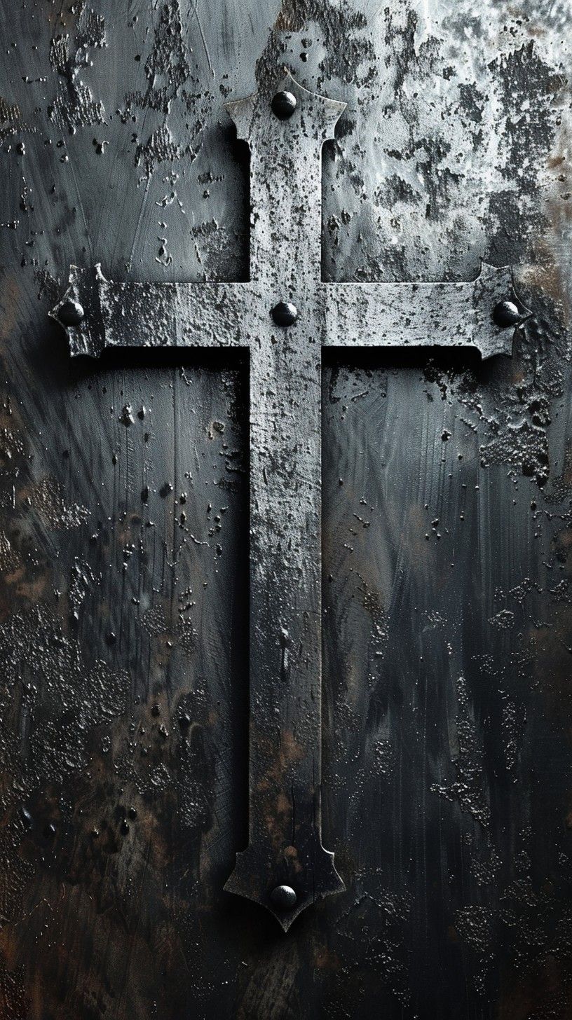 816x1456 Download Gothic Metal Cross Image, Metal, Gothic