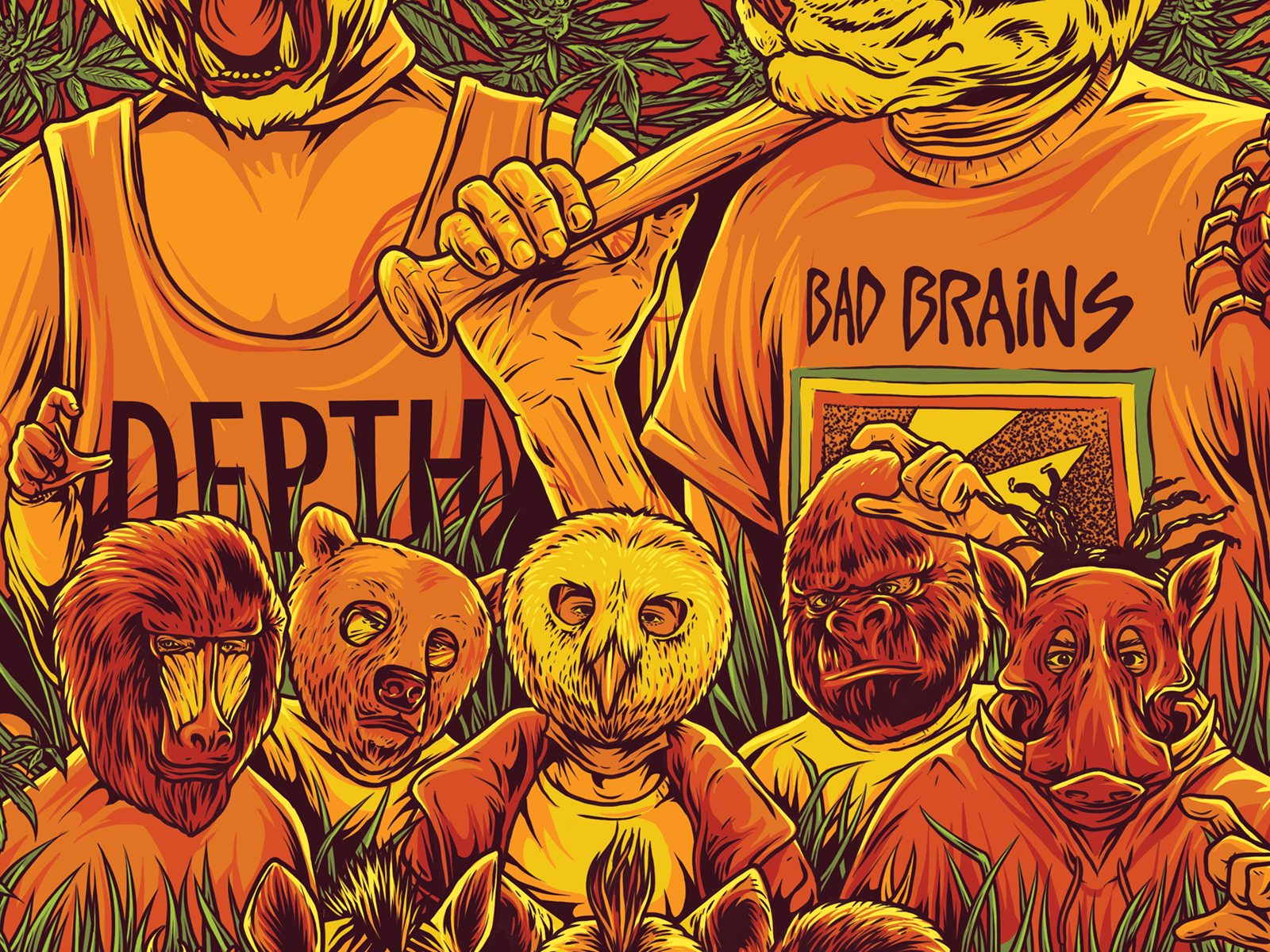 1600x1200 Marcelo D2 & Sain ZOO Tour by Leandro Dexter on Dribbble