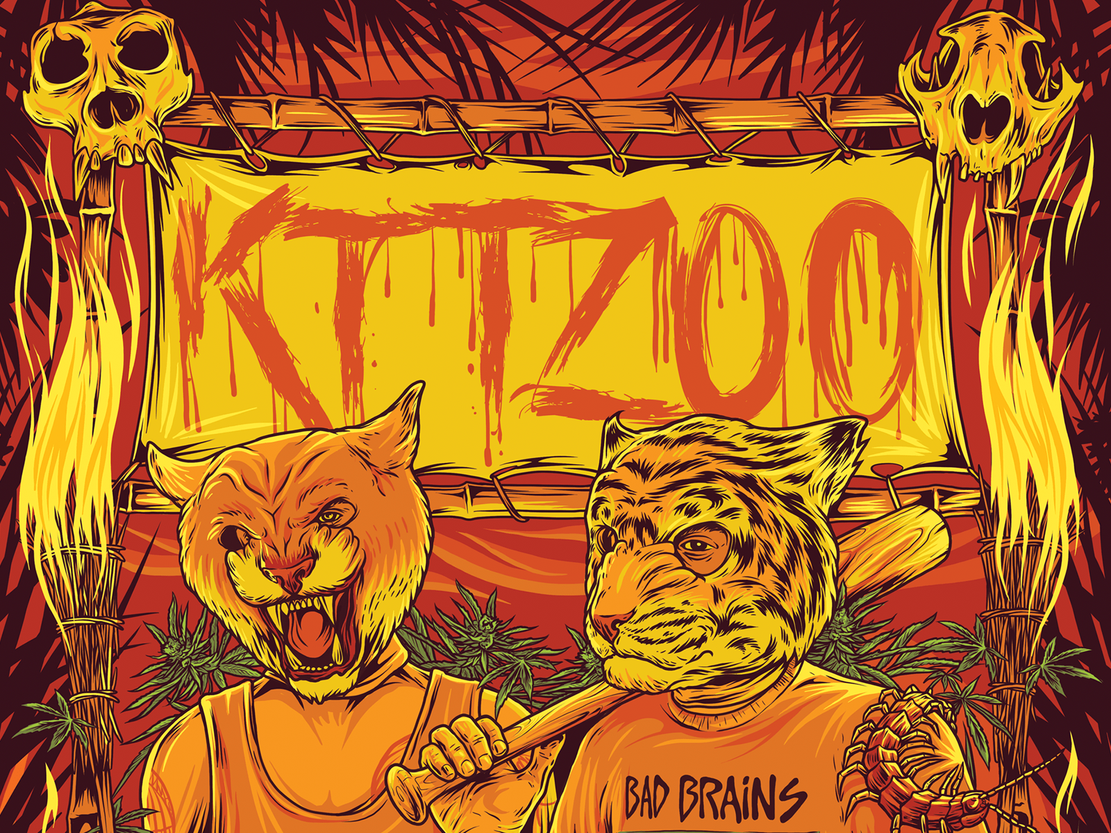 1600x1200 Marcelo D2 & Sain ZOO Tour by Leandro Dexter on Dribbble
