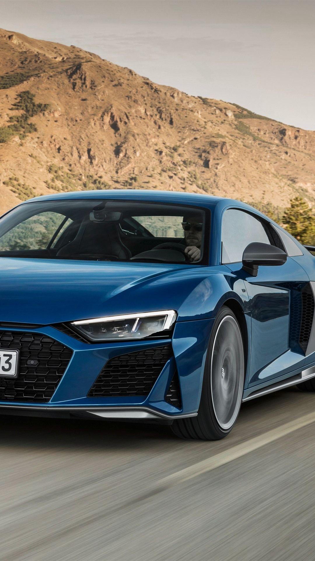 1080x1920 Audi R8 2019 Blue Car Speed 1242x2688 IPhone 11 Pro XS Max Wallpaper, Background, Picture, Image