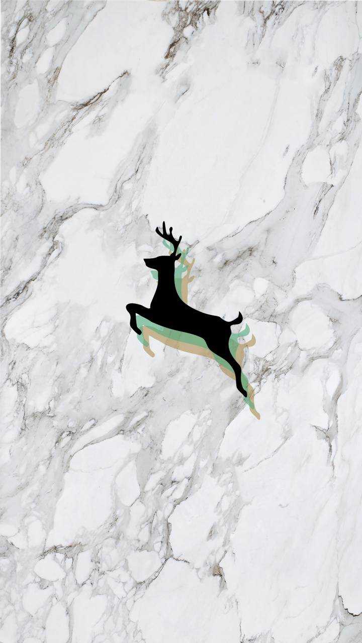720x1280 Marble Deer Wallpaper