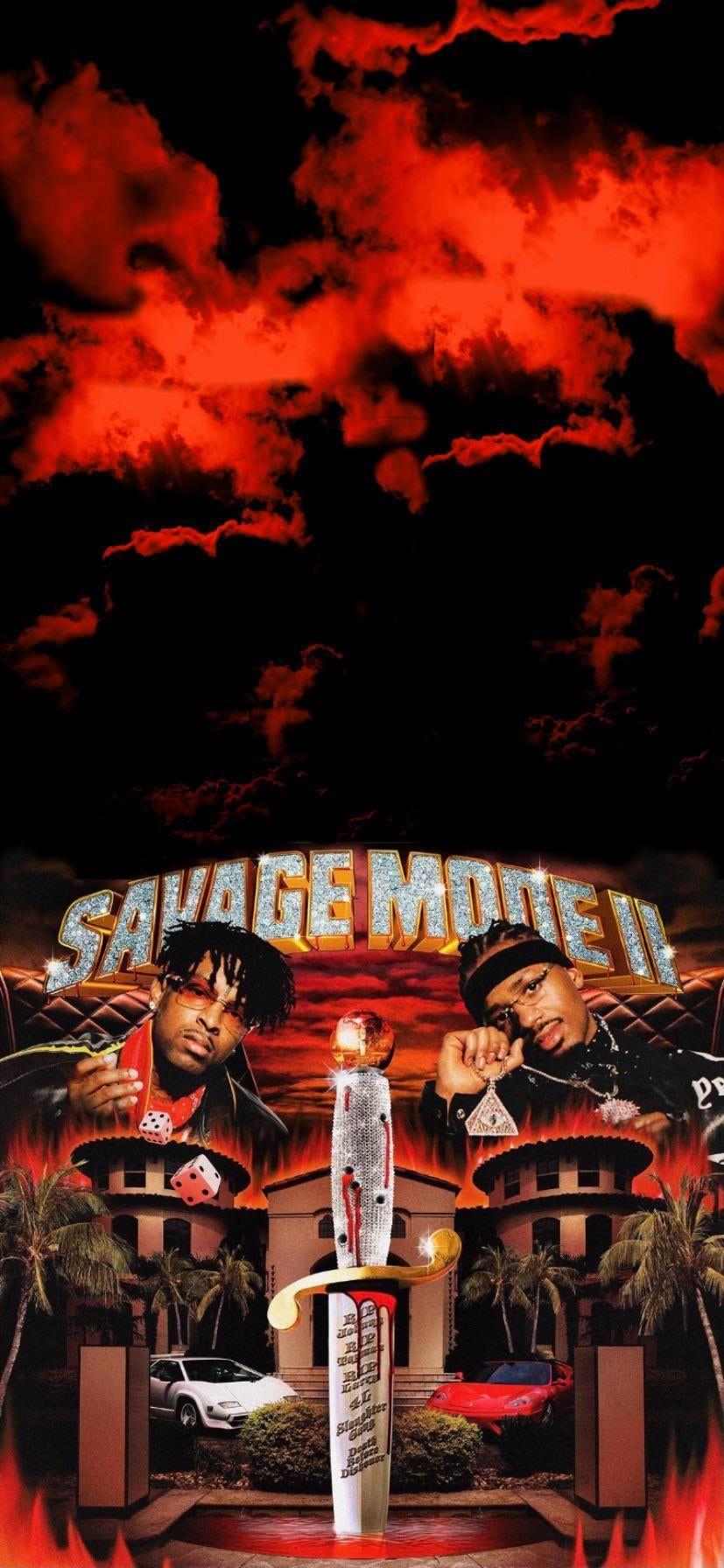 827x1792 SAVAGE MODE II iPhone Wallpaper 21 Savage Metro Boomin