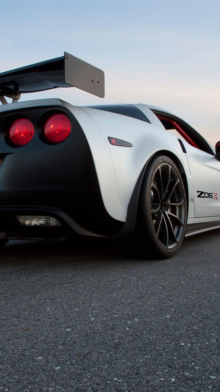 750x1334 Chevrolet Corvette Z06X Supercar Rear View 750x1334 IPhone 8 7 6 6S Wallpaper, Background, Picture, Image