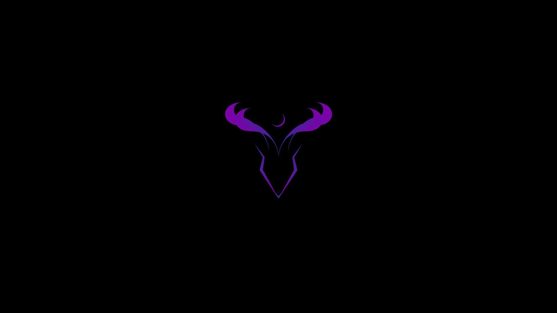 1920x1080 Black Purple Minimalist Wallpaper
