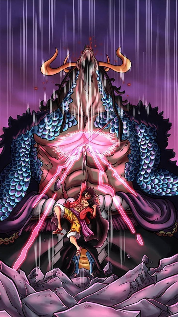 736x1308 Luffy vs kaido wallpaper