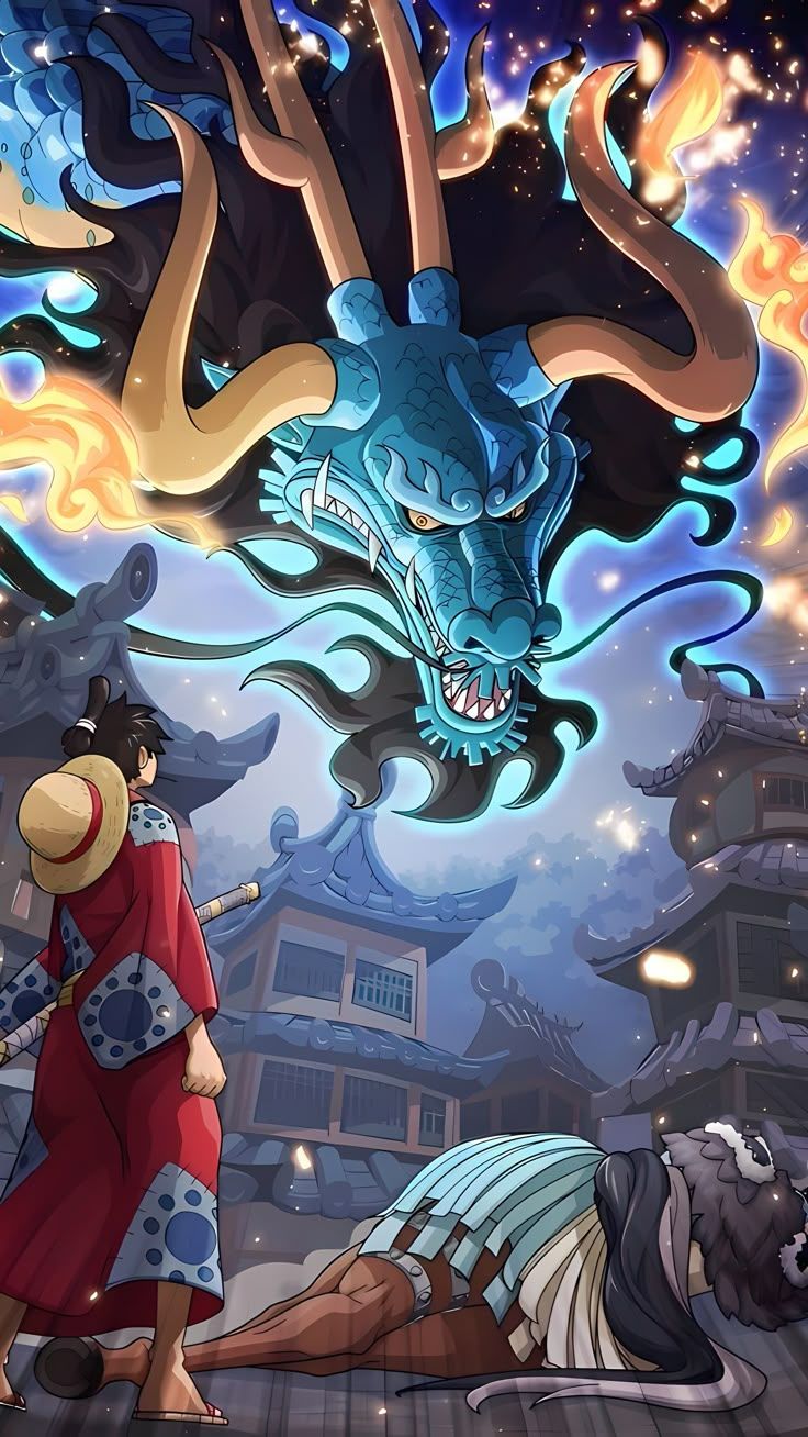 736x1308 Wallpaper Luffy vs Kaido HD, Wallpaper One Piece Luffy vs Kaido HD