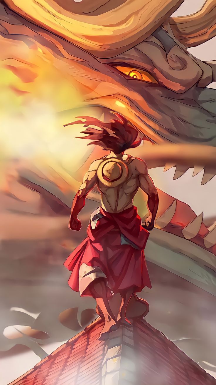 736x1308 Luffy vs Kaido. Luffy gear 4 wallpaper hd, Gear 5 HD wallpaper, Luffy goat