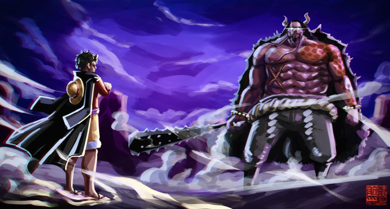 1280x686 OC Luffy and Kaido