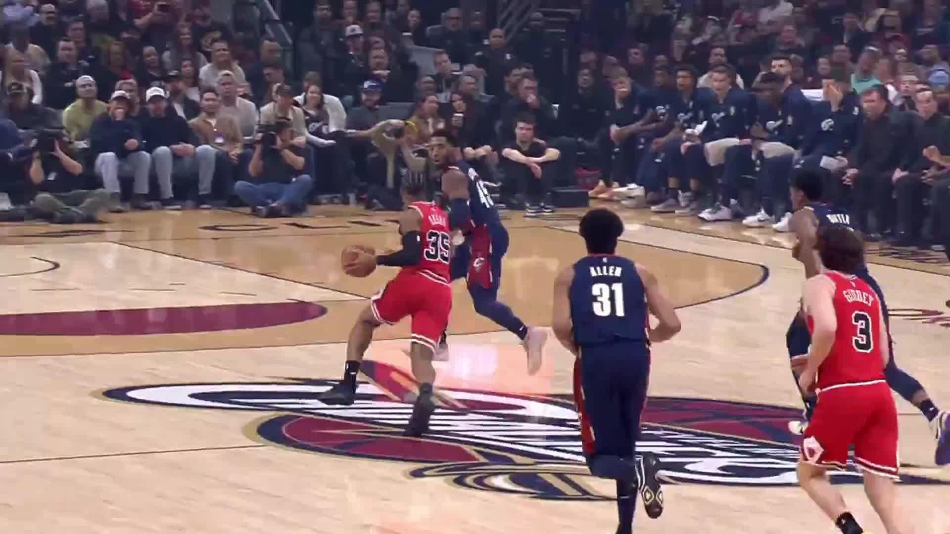 1920x1080 [Highlight De'Andre Hunter Welcomes Okoro Back To Cleveland With A Chase Down Block