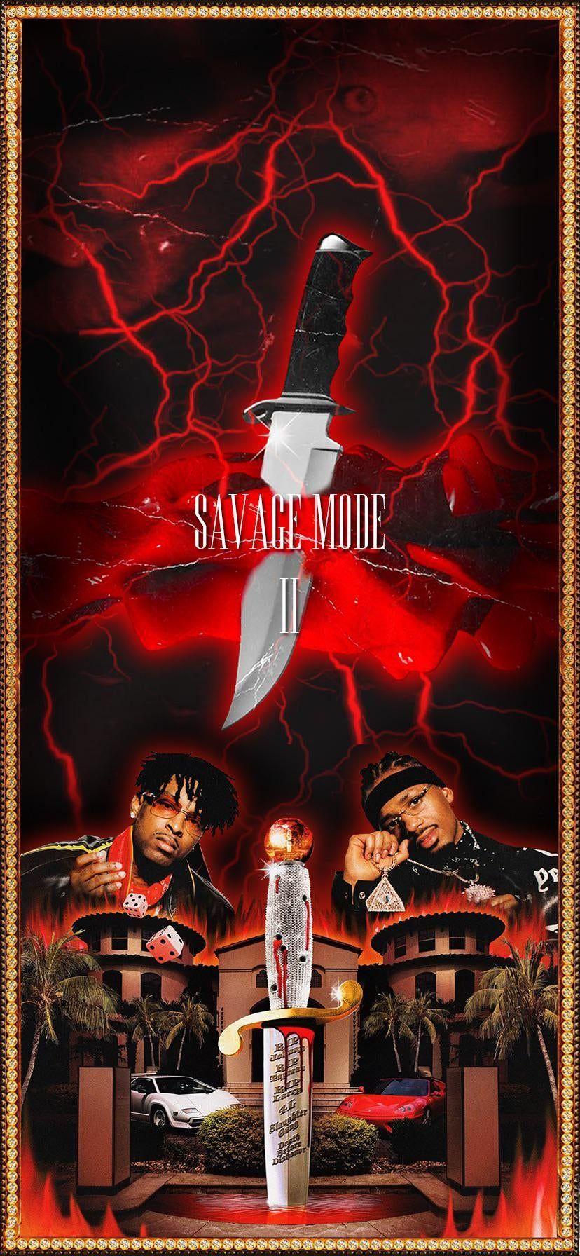 828x1792 SAVAGE MODE 2 WALLPAPER ‼️