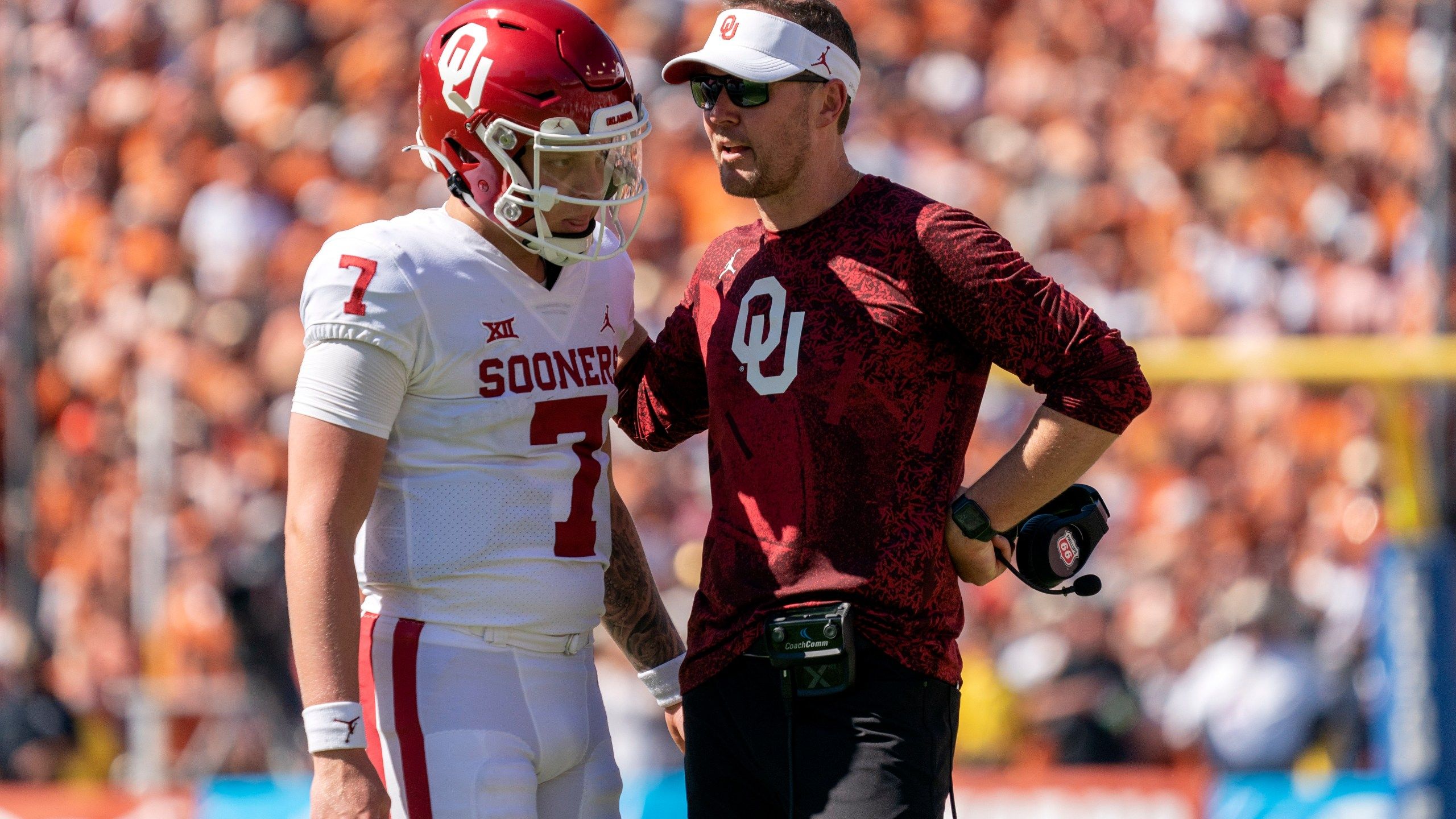 2560x1440 Oklahoma QB Rattler benched vs. Texas again; future unclear