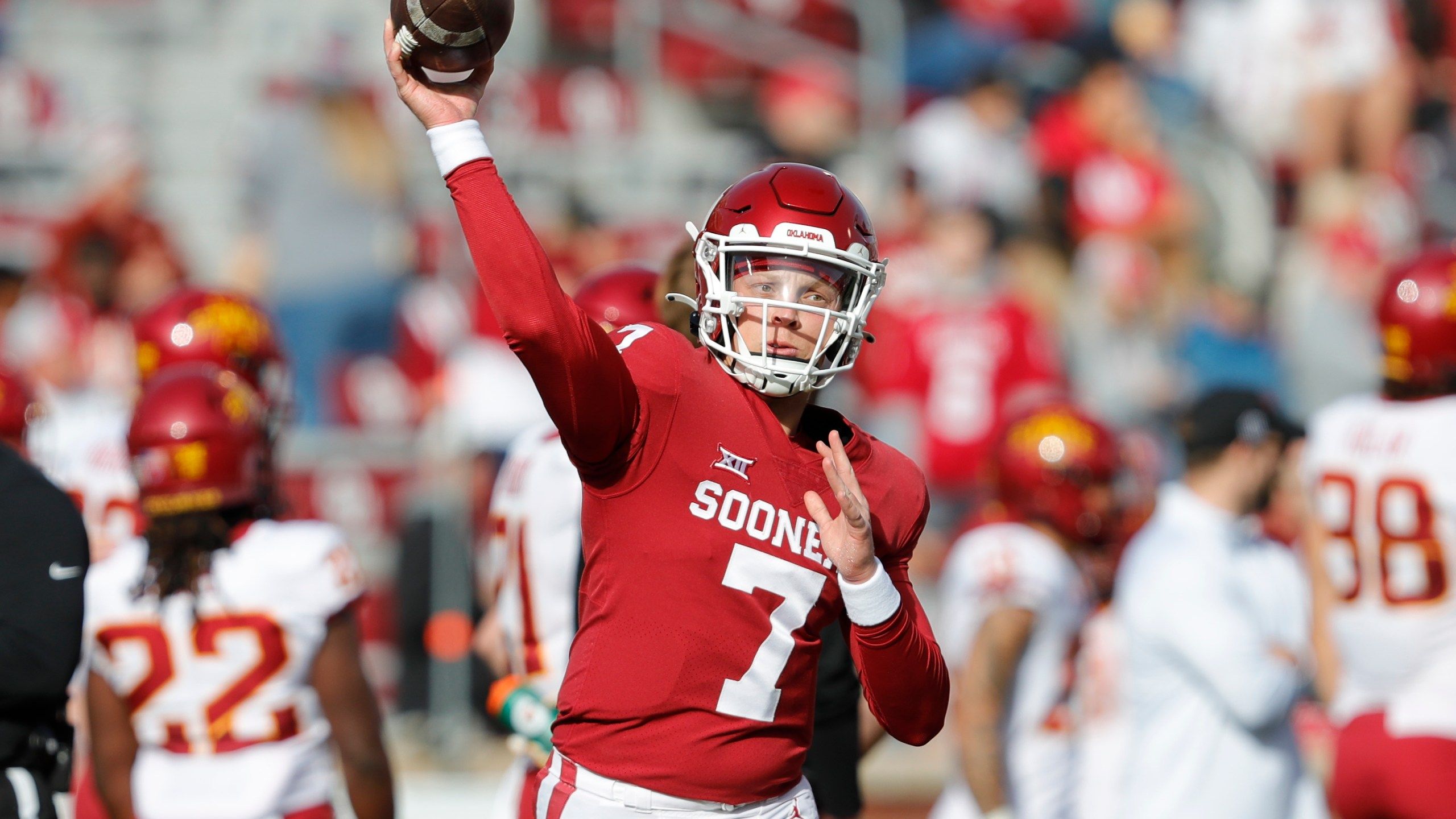 2560x1440 Former Oklahoma QB Spencer Rattler transfers to South Carolina