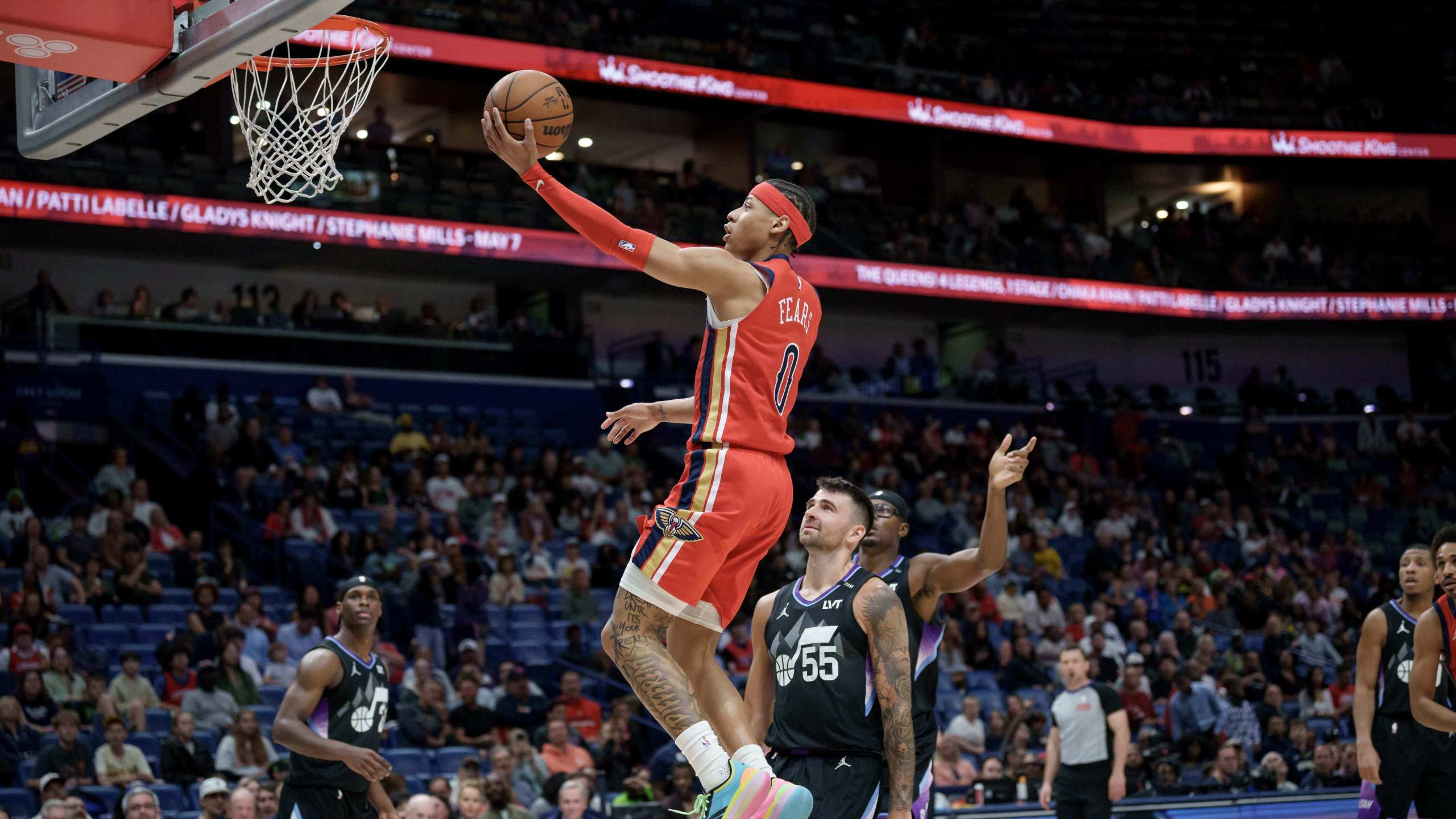 2560x1440 Jeremiah Fears Sets A Franchise Rookie Mark With 40 Points As The Pelicans Top The Jazz 156 137
