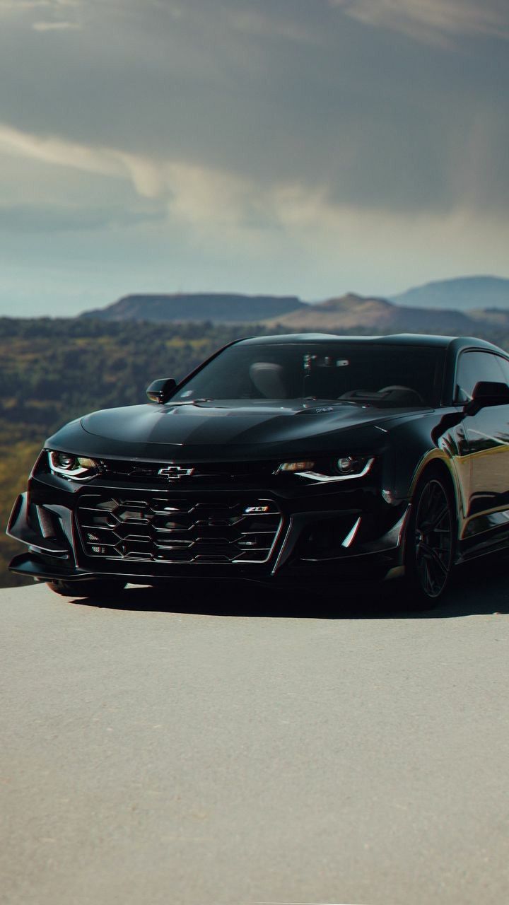 720x1280 Chevrolet Camaro Wallpaper Camaro with Mountain View. Camaro zl1 black background, Zl1 camaro wallpaper, Black camaro wallpaper