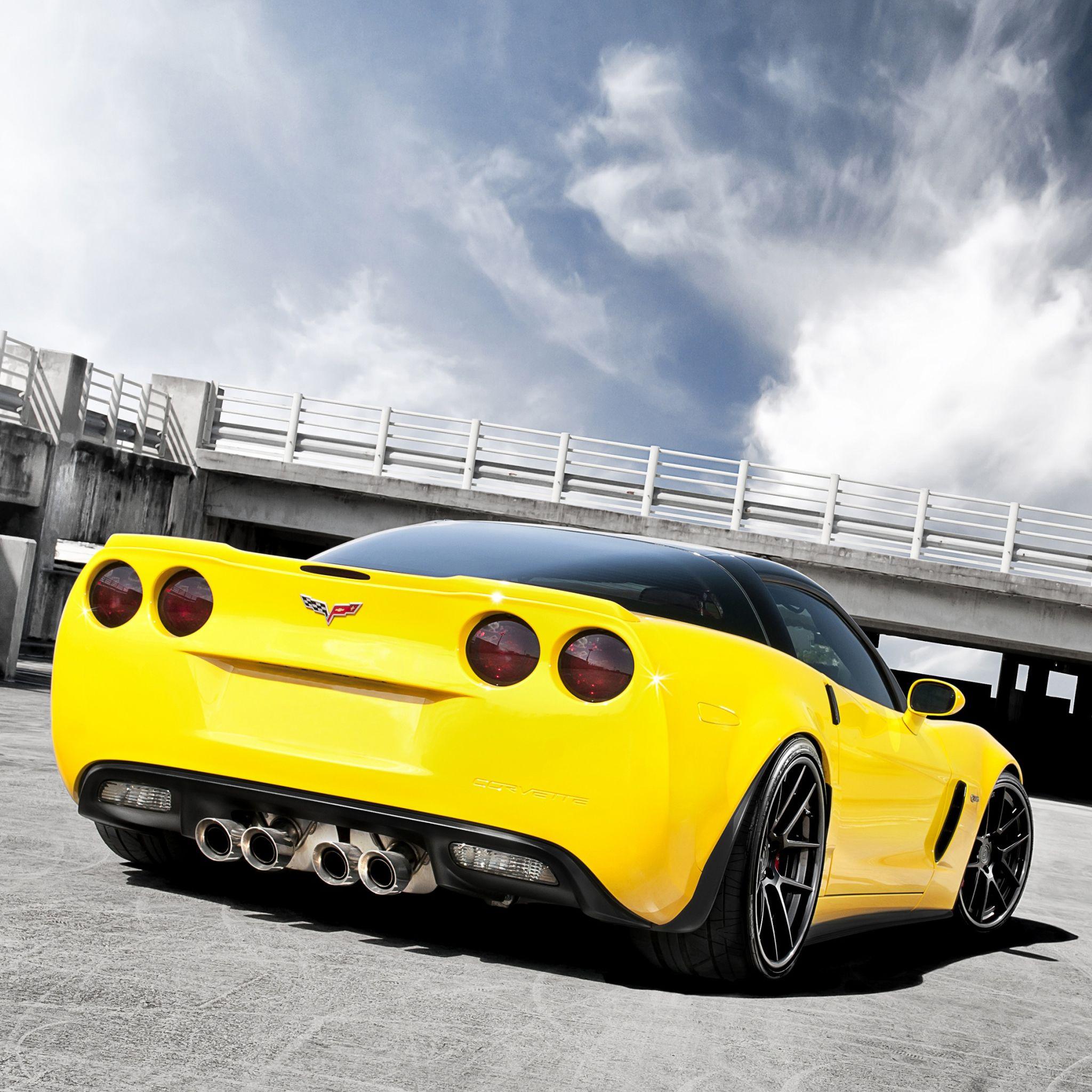 2048x2048 ADV 1 Corvette Z06 Retina Wallpaper for iPhone Pro Max, X, 6