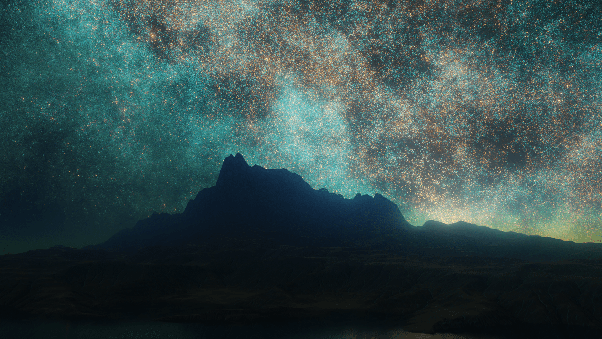 1920x1080 Green Starfield 8k HDRi Skybox (formerly Blender Market)