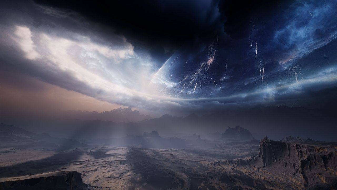 1280x720 Matte Painting Skybox Pack: Sci Fi Skies