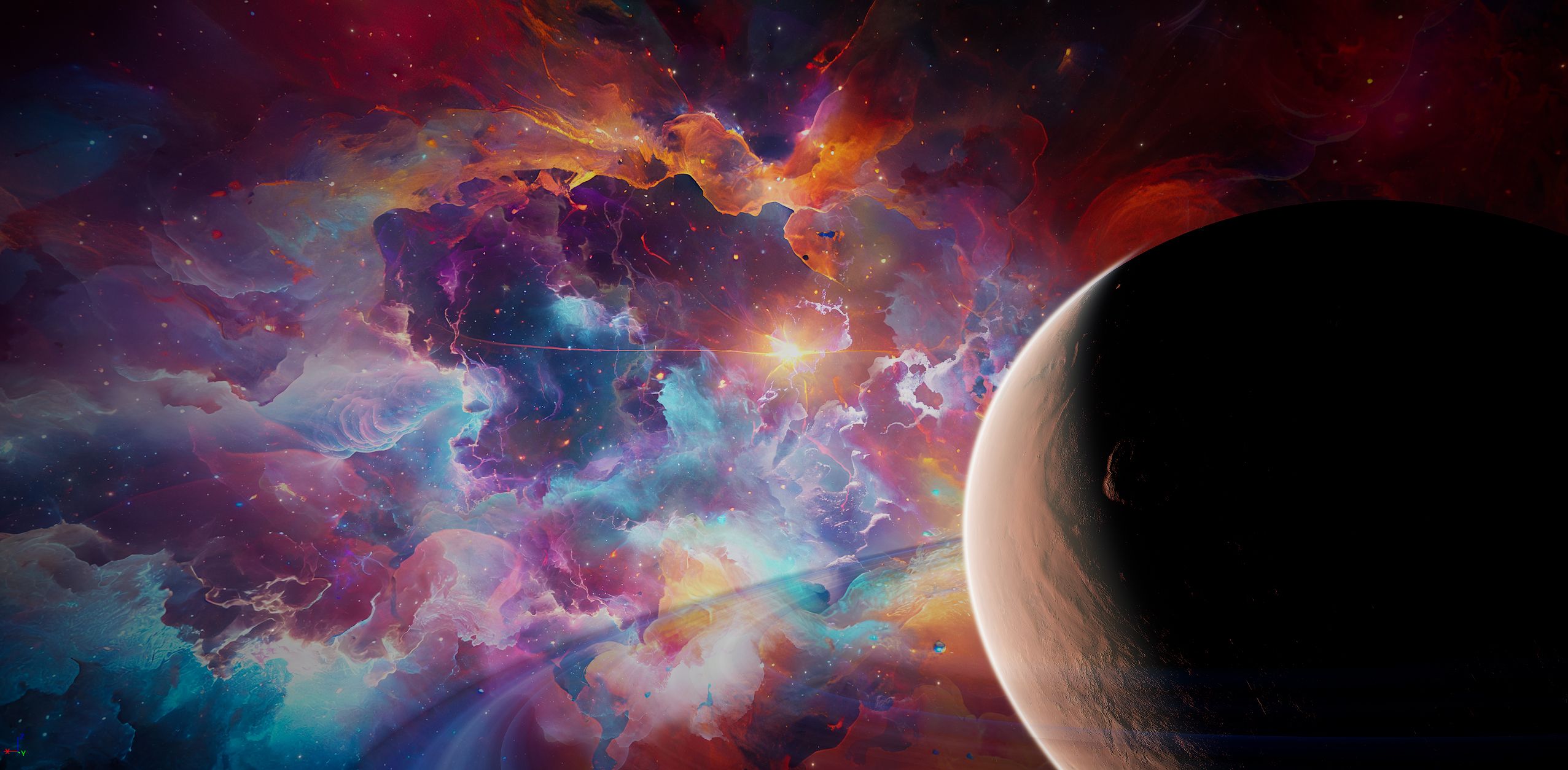 2553x1254 Arghanion's Cosmic Forge Nebula Skybox Vol.4 (formerly Blender Market)