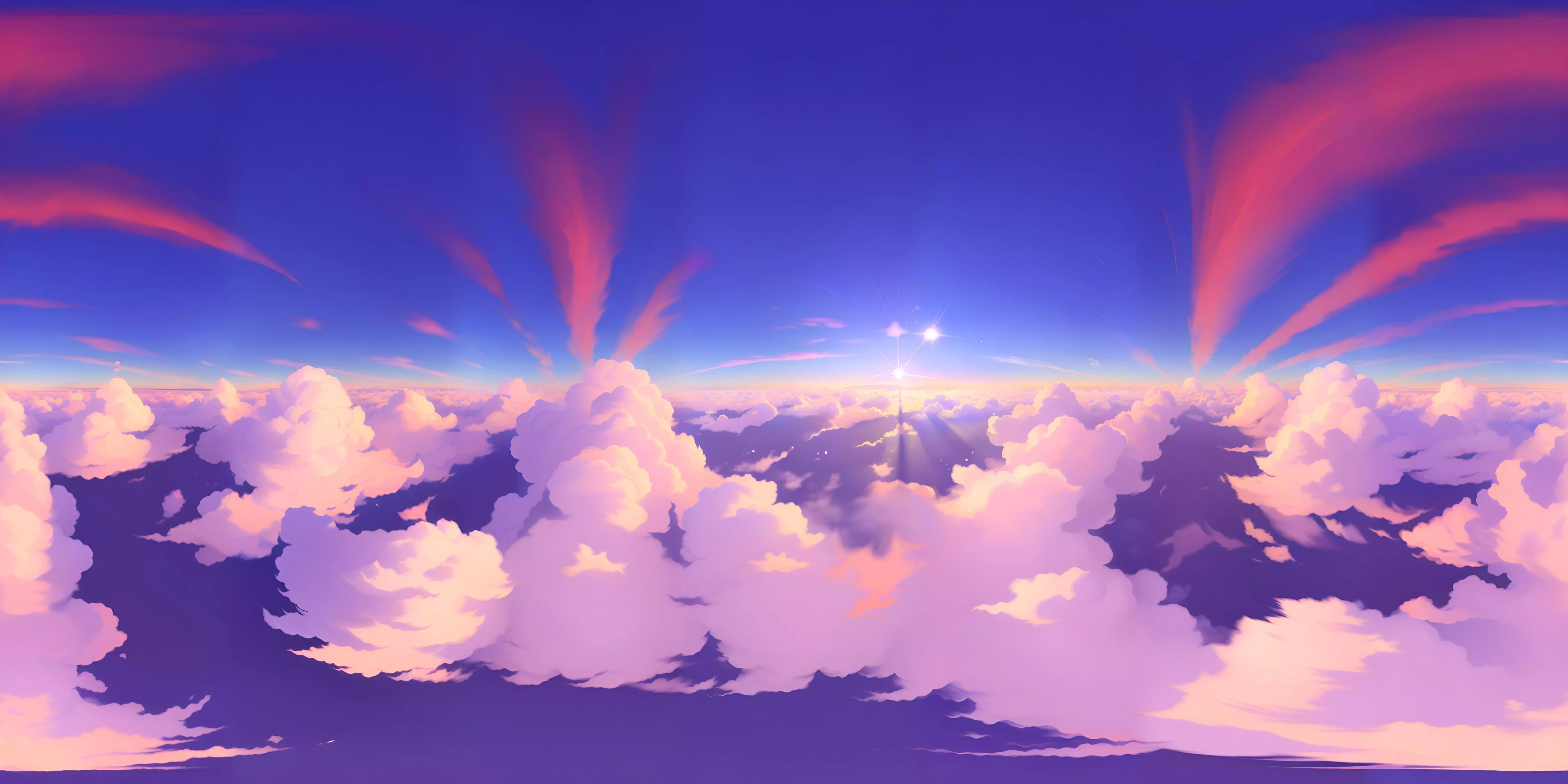 6144x3072 Skybox Light Blue Sky free 3D model