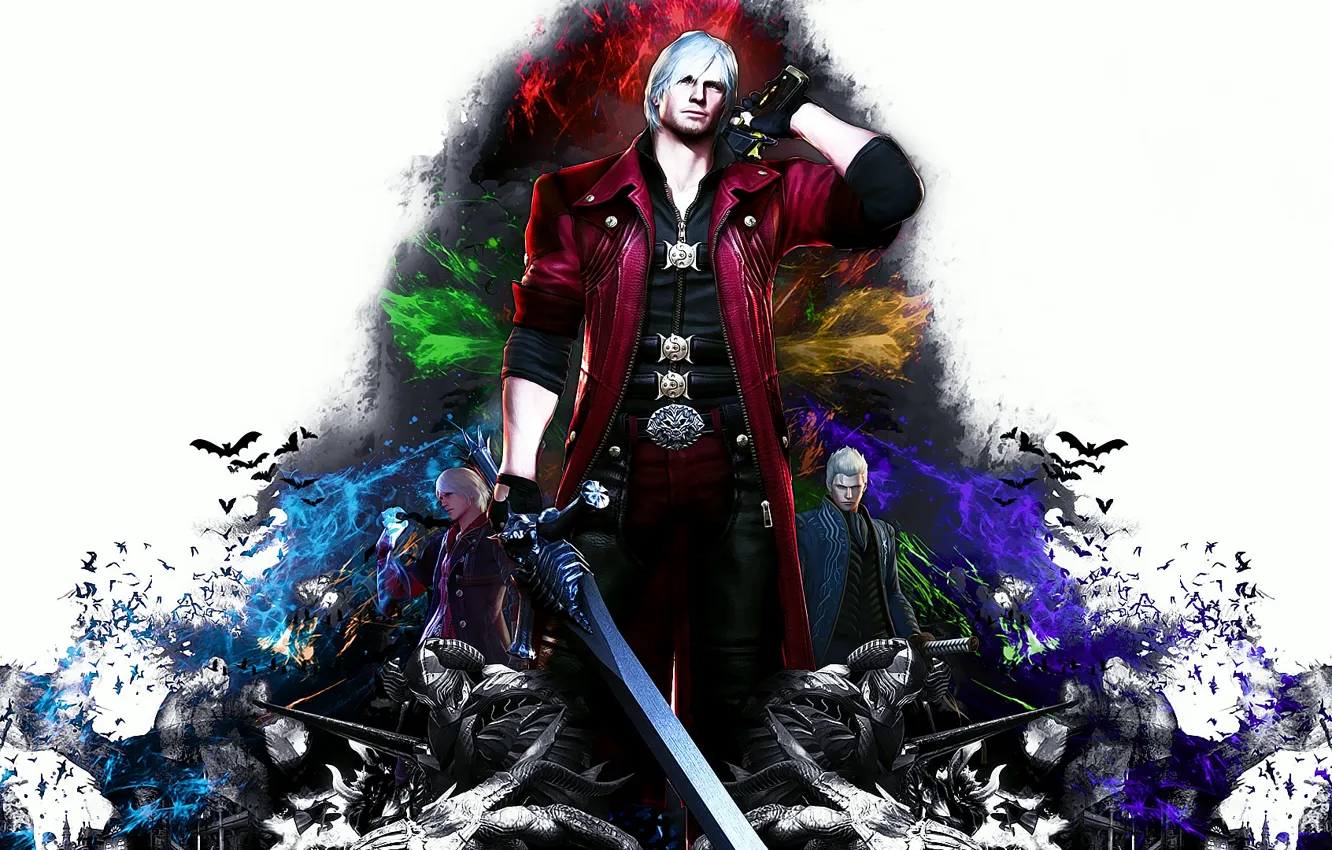 1332x850 Free demon, Dante Full HD wallpaper for desktop and phone