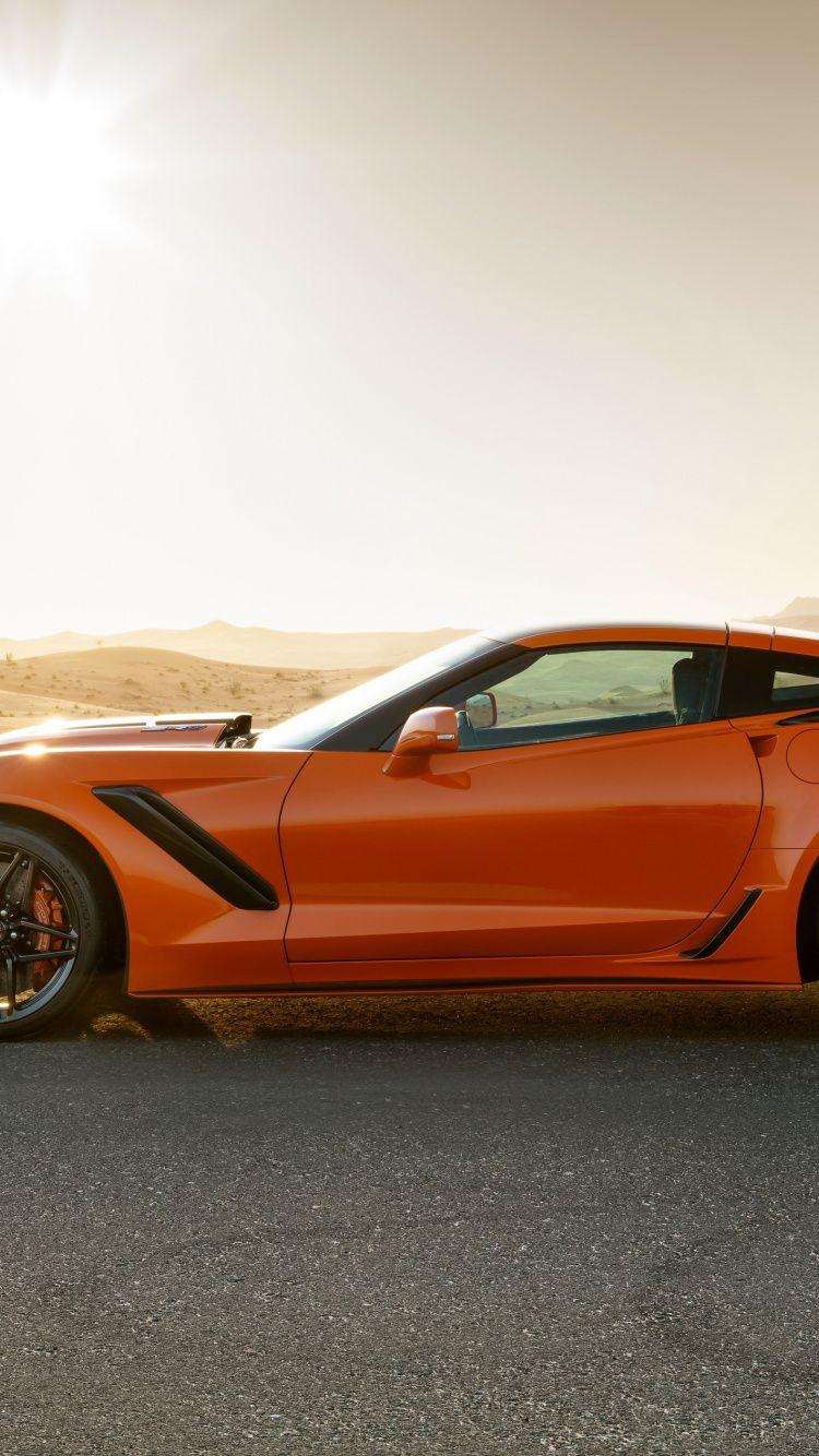 750x1334 Download Chevrolet Corvette ZR 2019 car, side view wallpaper, 750x iphone iPhone 8