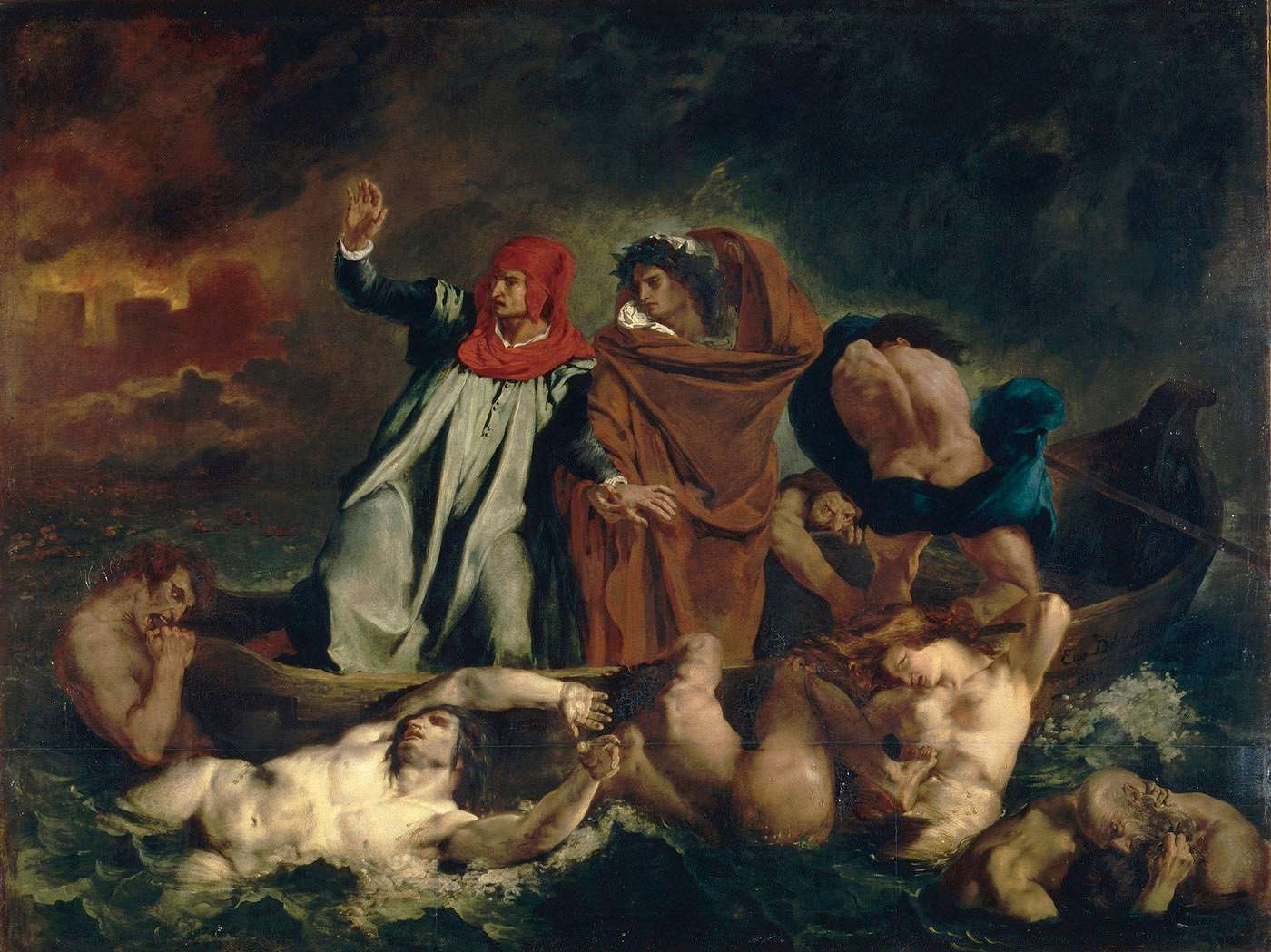 1400x1049 Dante and Virgil in Hell by Delacroix History Encyclopedia