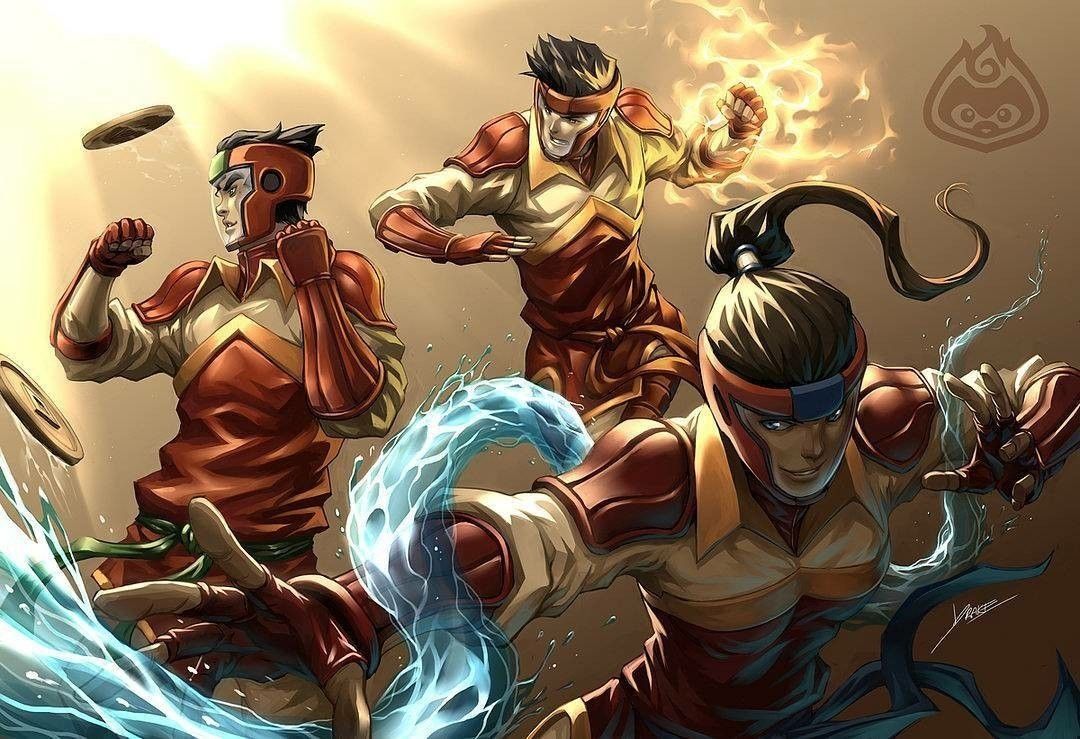1080x739 Korra, Mako, and Bolin vs BoZ Ares