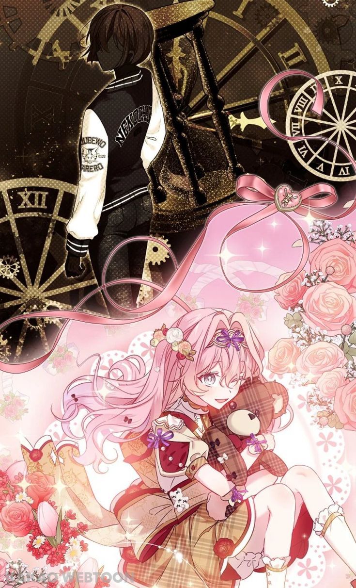 735x1212 Anime Characters in Front of Clock Tower. I was just ordinary lady, Historical manhwa wallpaper