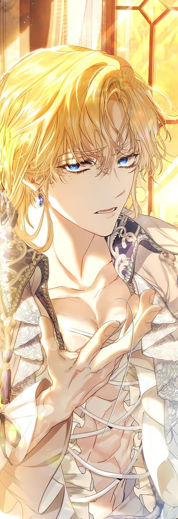 736x2147 ✾Lᴀ ᴠɪʟʟᴀɴᴀ ᴇs ᴜɴᴀ ᴍᴀʀɪᴏɴᴇᴛᴀ✾｡•°. Gold eyes anime guy, The