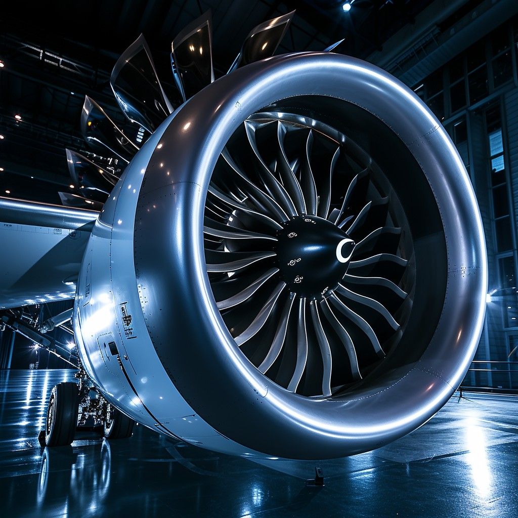1024x1024 Download Jet Engine Close Up Image, Engine, Jet