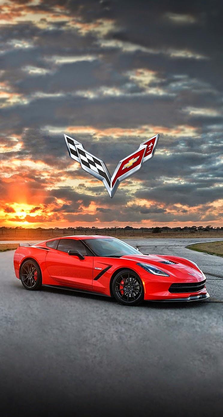 Chevrolet Corvette c6 обои на телефон