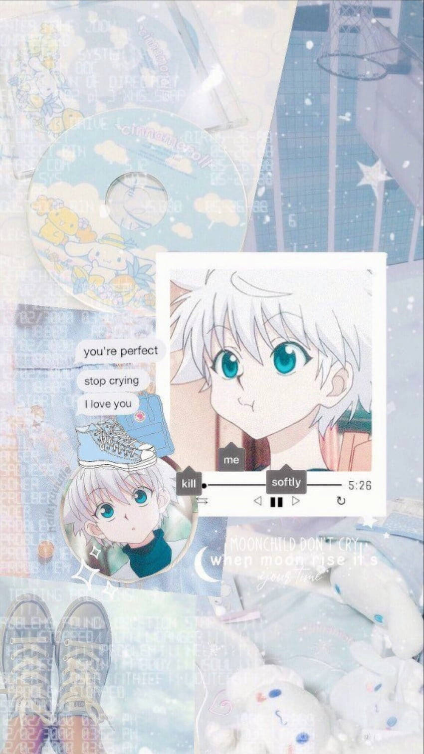 850x1512 Download Soft Killua Zoldyck Aesthetic Wallpaper