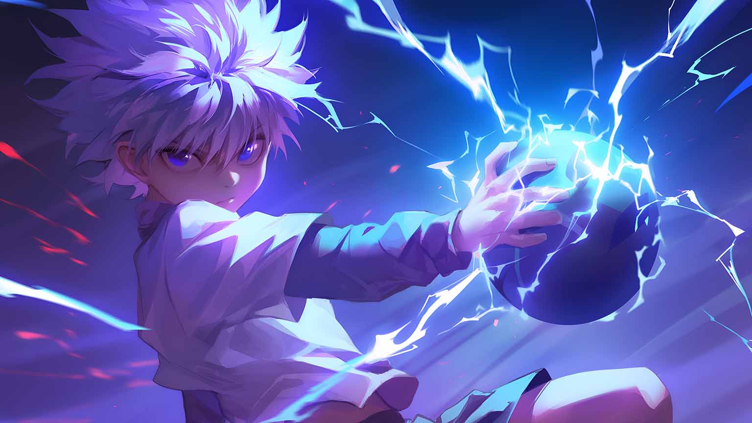1536x864 Hunter x Hunter Killua Zoldyck Nen Ability Desktop Wallpaper