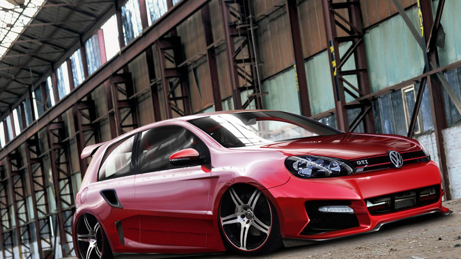 1600x900 Tuning Volkswagen Golf 6GT Desktop wallpaper 1600x900