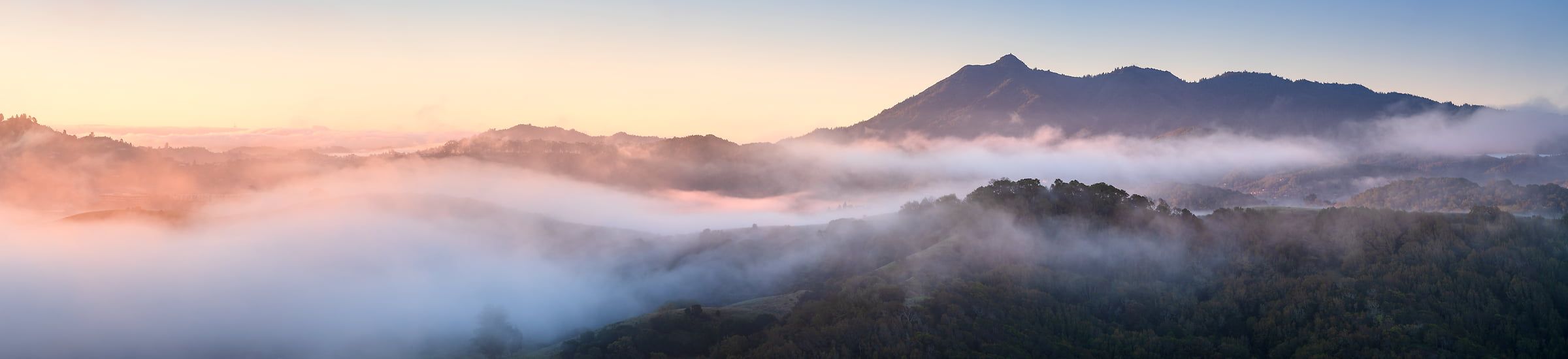 2400x550 Landscape photo of Marin County, California