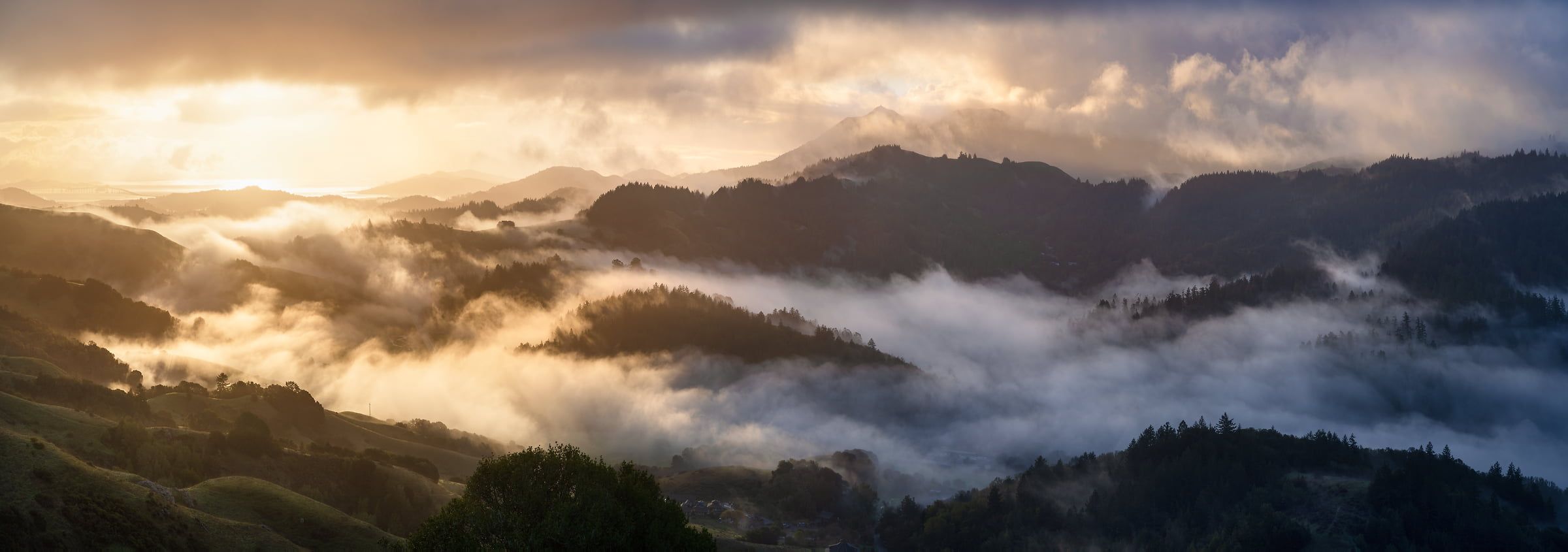 2400x845 Beautiful landscape wallpaper photo