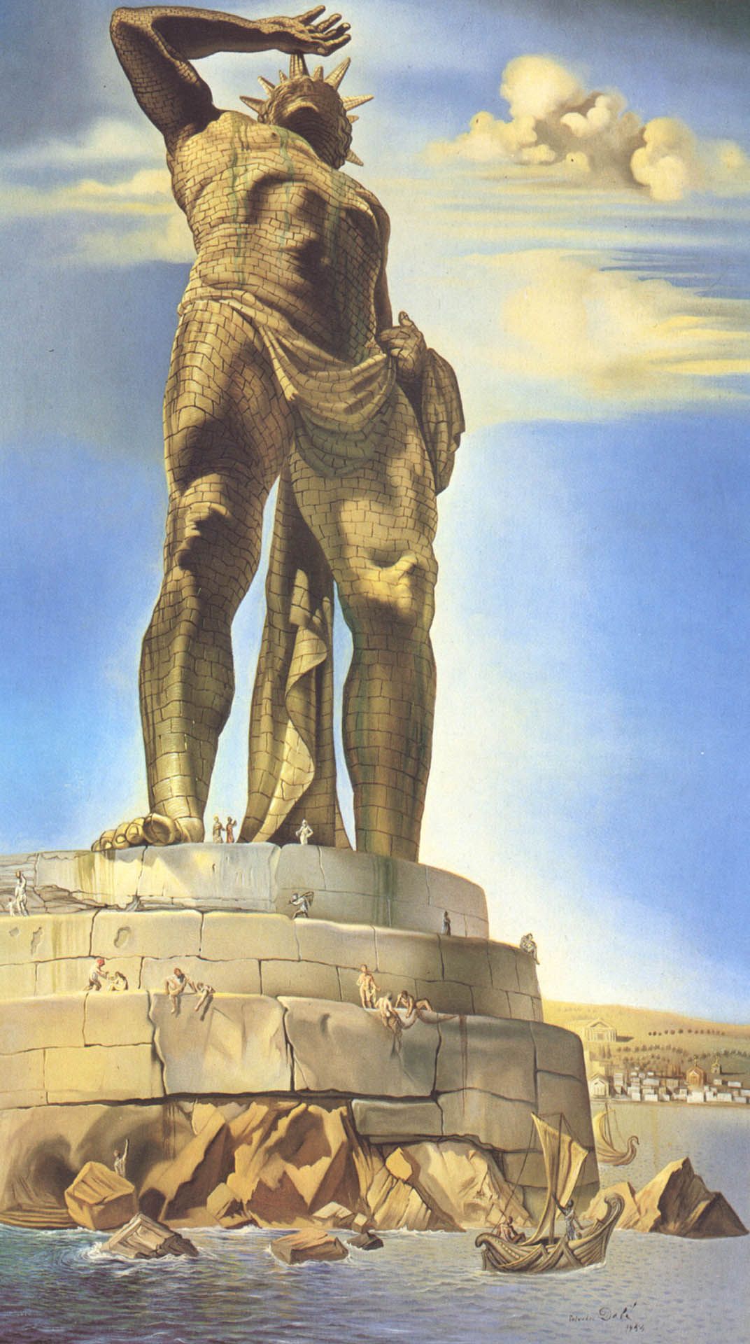 1072x1920 Colossus Of Rhodes Wallpaper