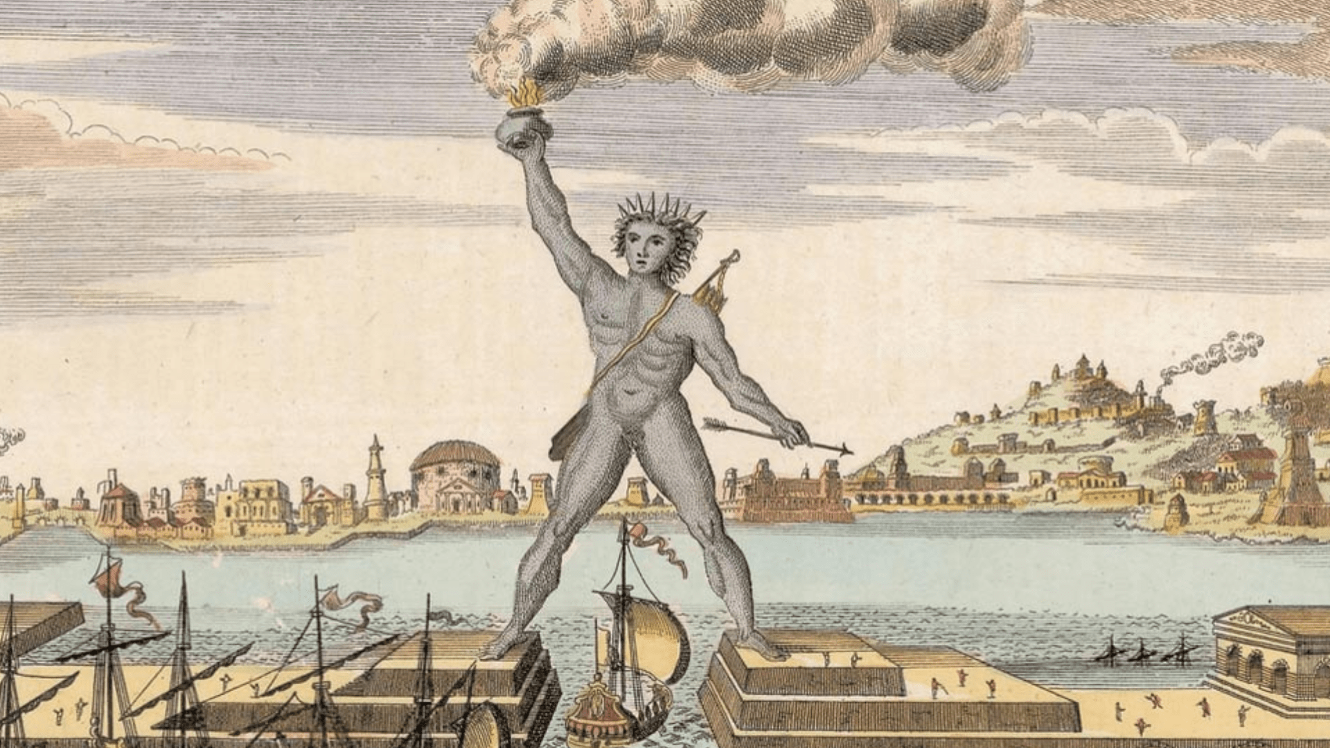 1920x1080 The Colossus of Rhodes: The seventh wonder of the ancient world