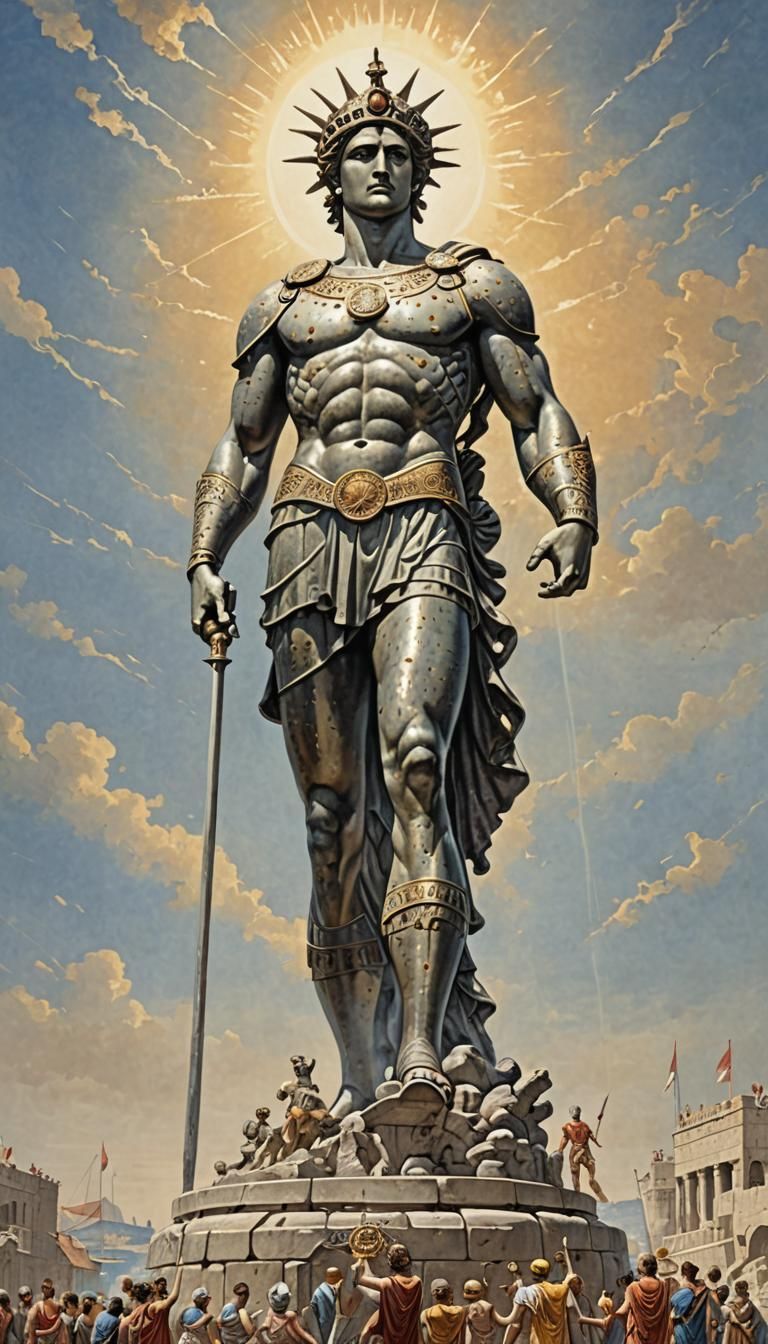 768x1344 The Colossus of Rhodes: Wonder of the World