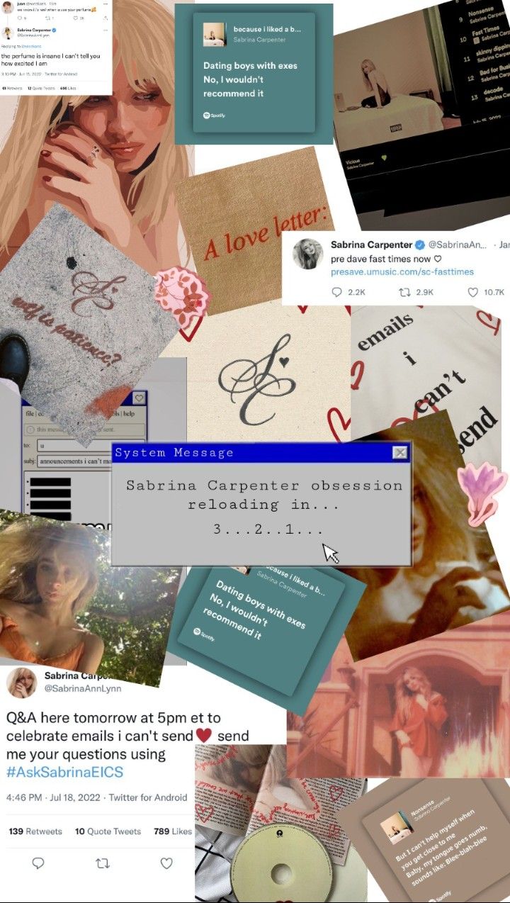 720x1274 Sabrina Carpenter emails i can't send Wallpaper