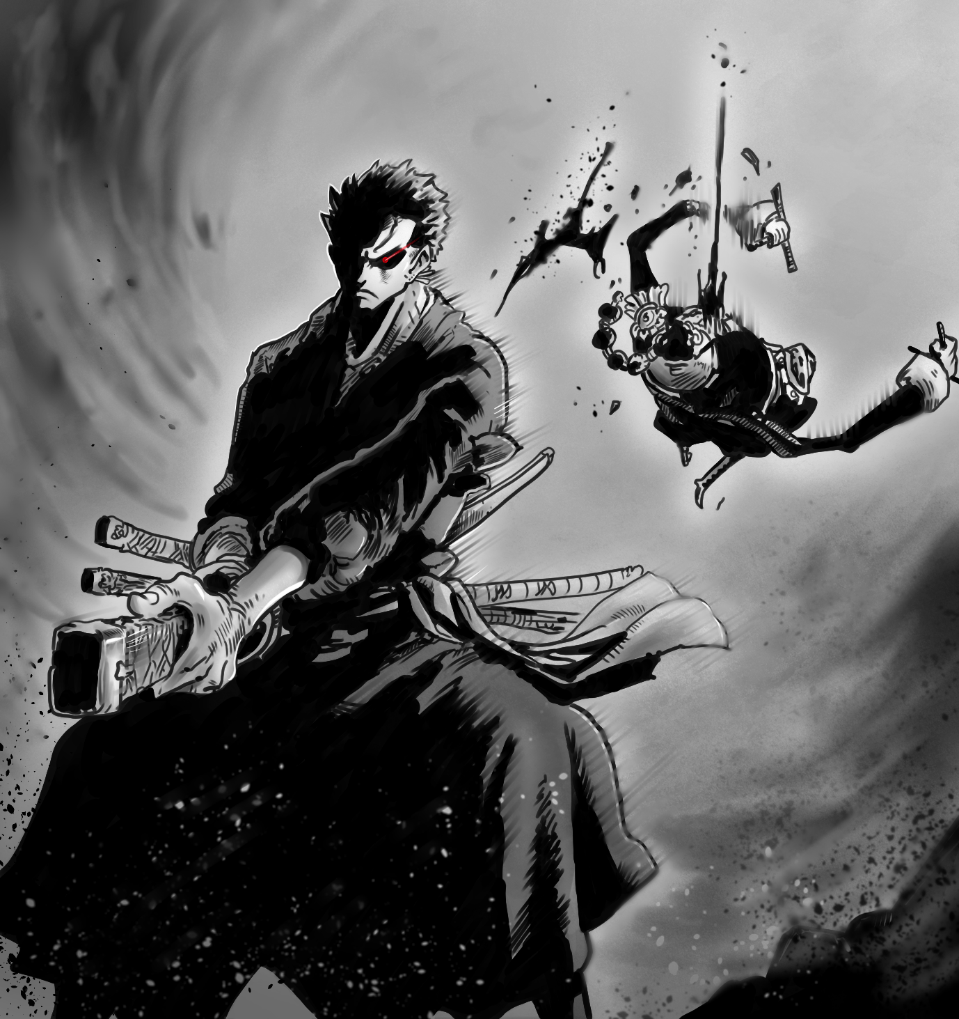 1378x1463 Painted the new Zoro panel!