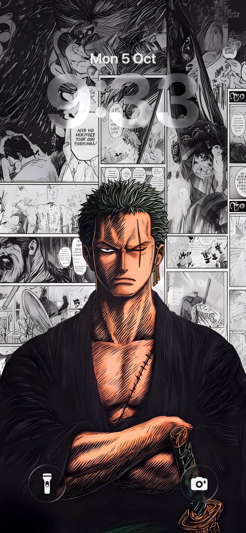945x2048 4K Wallpaper on X: Zoro Manga Panel Wallpaper / X