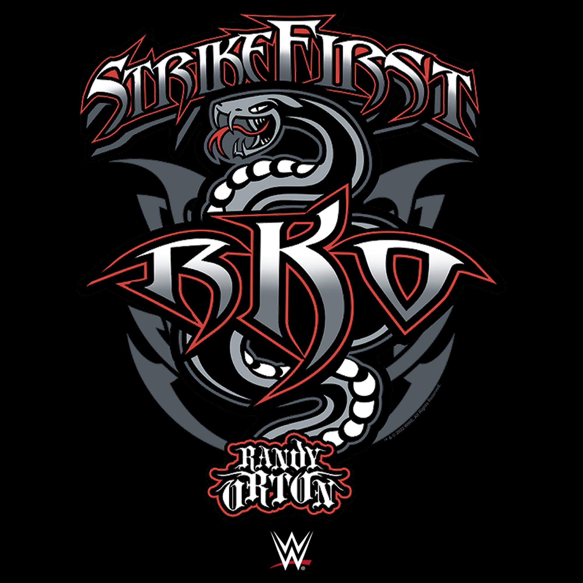 2000x2000 Boy's WWE Randy Orton Strikefirst RKO Graphic Tee Black Small