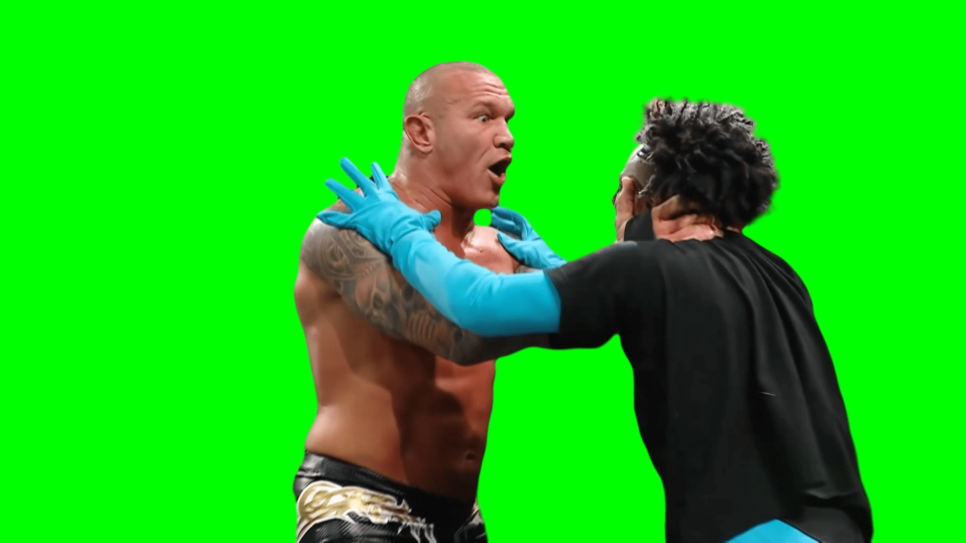 1920x1080 IShowSpeed gets RKO'd by Randy Orton WrestleMania 40 (Green Screen)