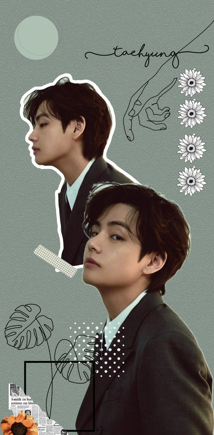 736x1495 V BTS wallpaper