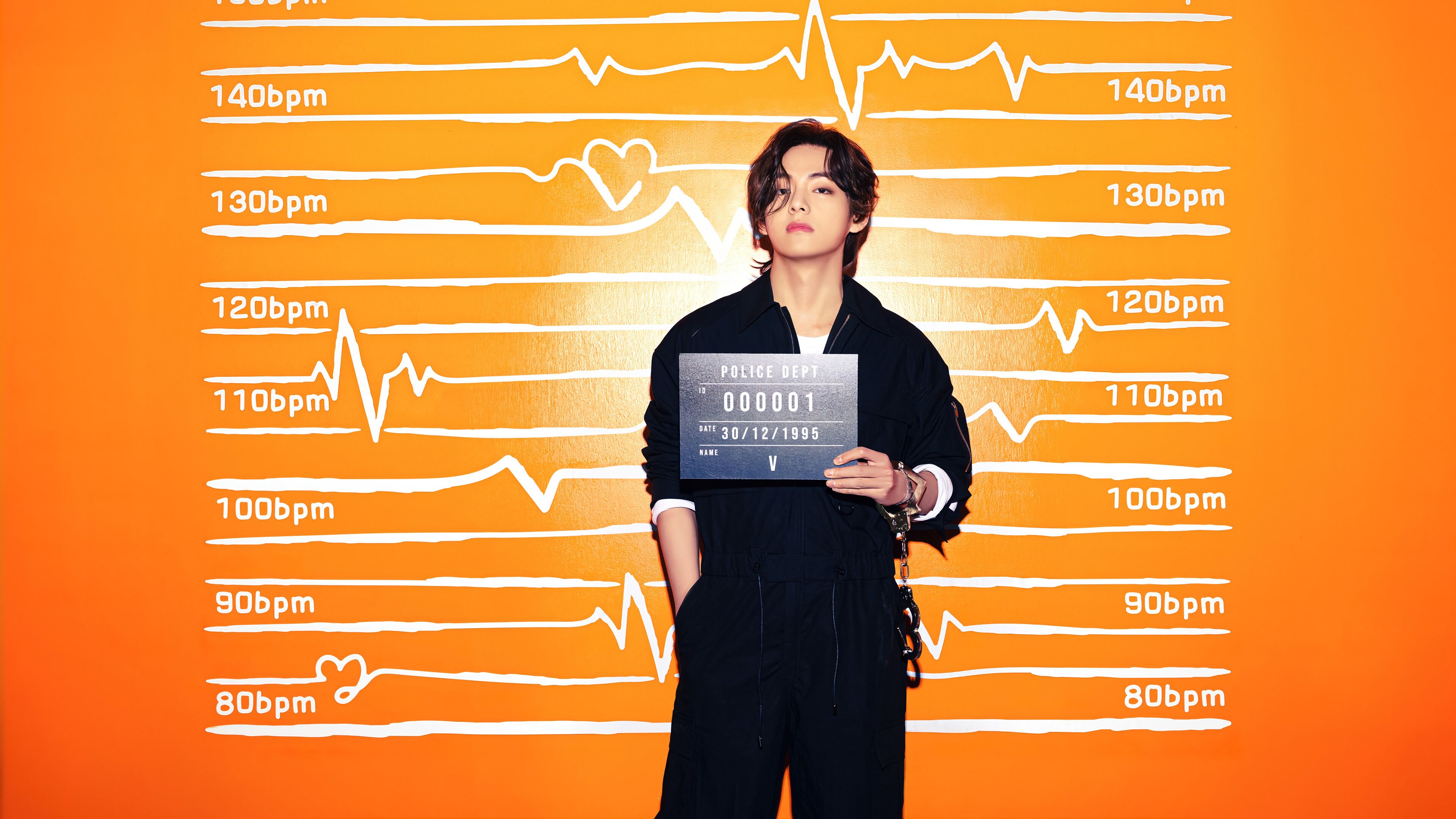 3840x2160 V (BTS) Wallpaper