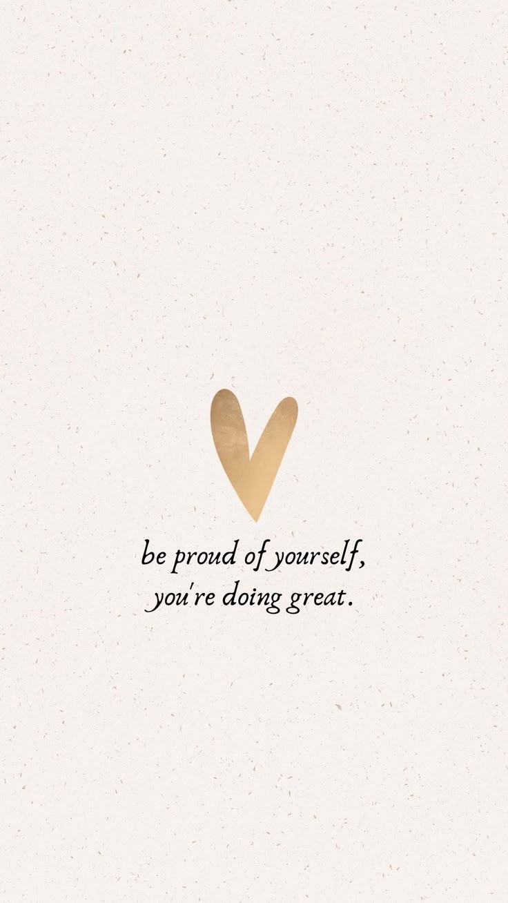 736x1308 Gold Heart motivational quote Phone Wallpaper Digital Download