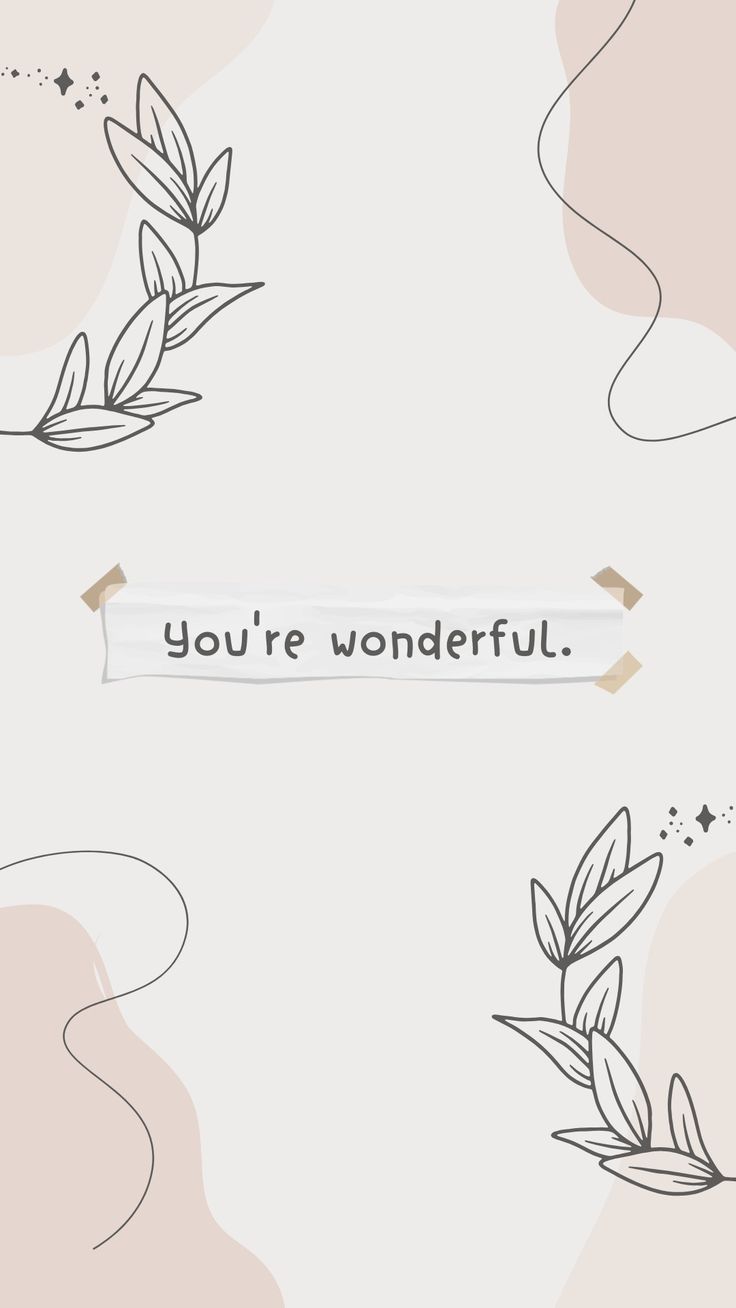 736x1308 Beige Aesthetic Motivational Quote Phone Wallpaper