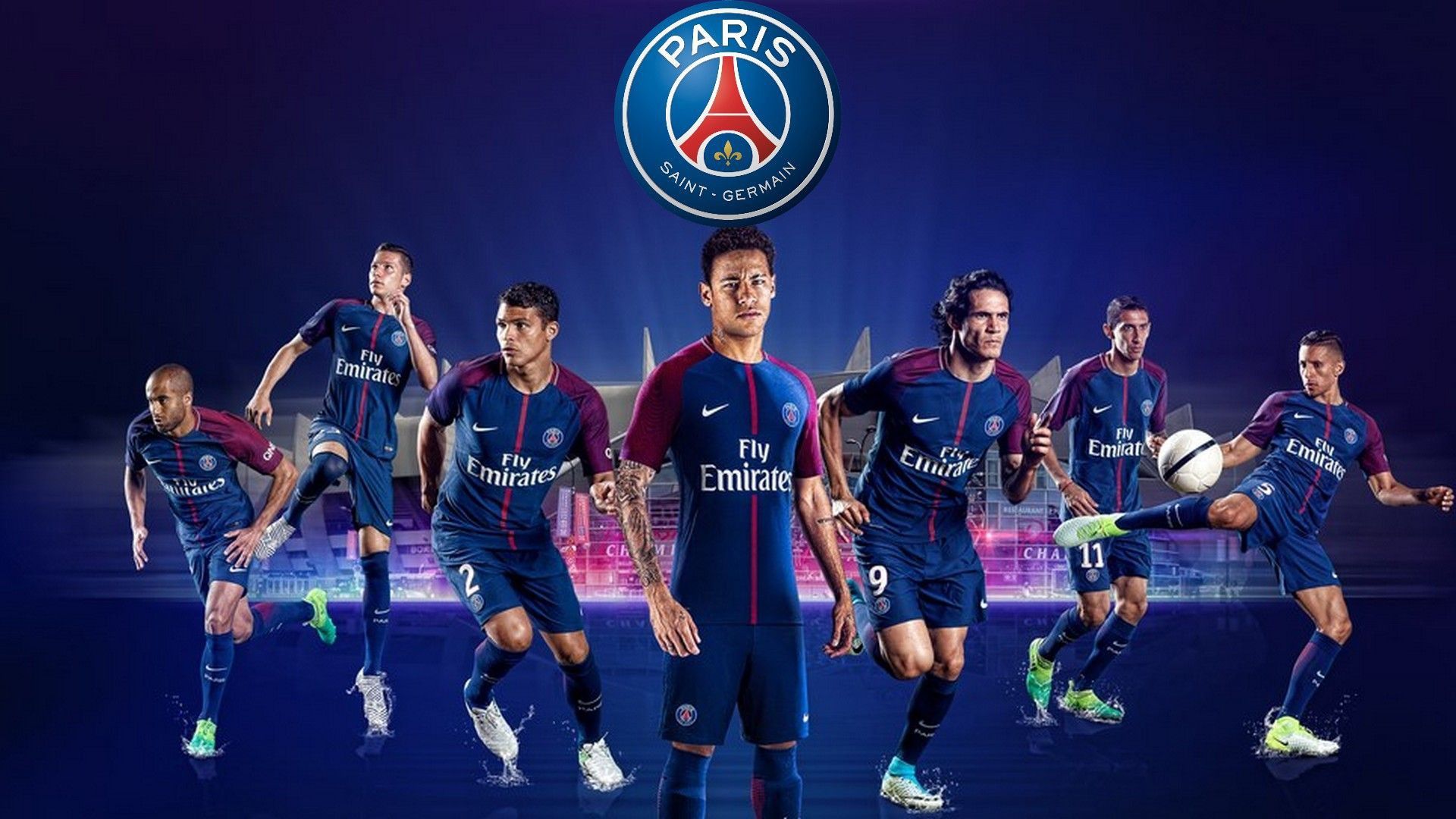 1920x1080 Paris Saint Germain Neymar Players HD PSG Wallpaper